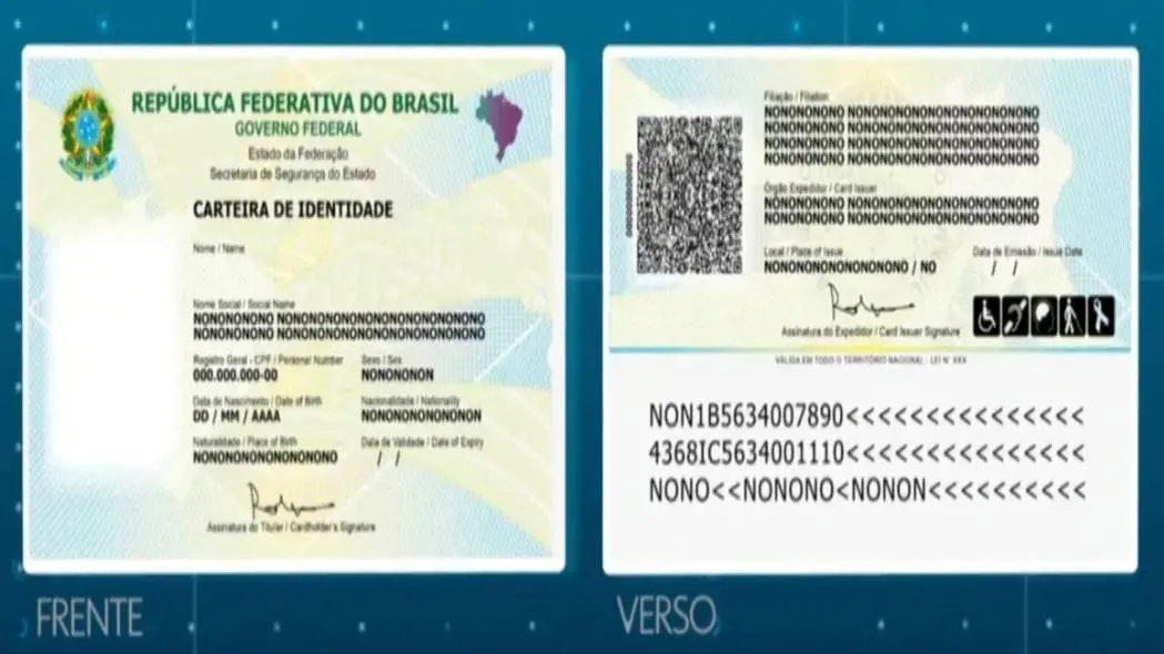 Imagem da notícia: Nova Carteira de identidade permite incluir dados sobre saúde, tipo sanguíneo e doação de órgãos 