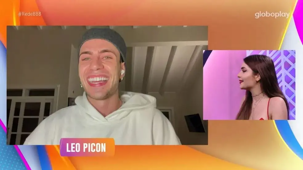 Imagem da notícia: No Bate-Papo BBB, Leo Picon flerta com Rafa Kalimann e conta à Jade que Arthur é 