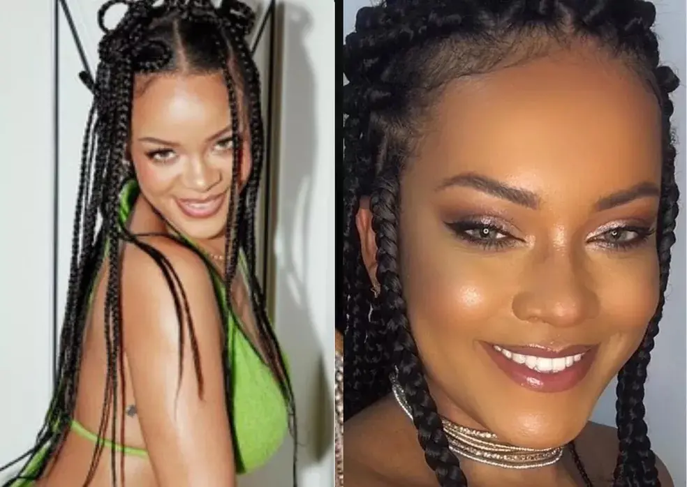 Imagem da notícia: 'Rihanna brasileira' usa barriga falsa e confunde fãs nas ruas de São Paulo; entenda 
