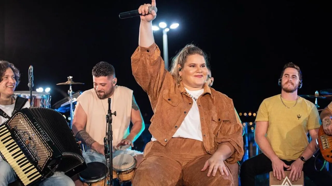 Cantora gravou DVD em Brasília neste mês