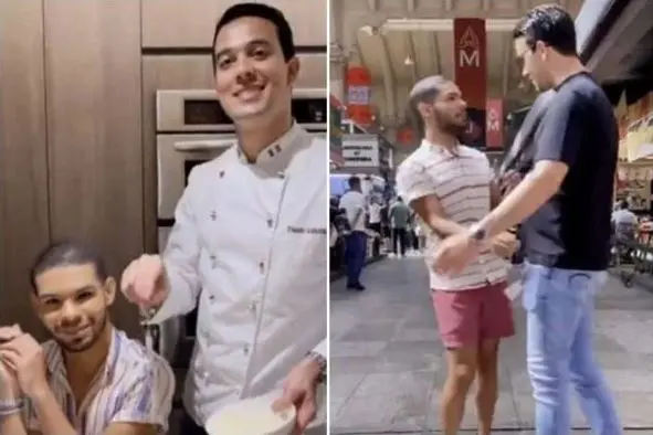 Imagem da notícia: Ex-BBB Vyni surge ao lado de suposto viúvo de Gugu Liberato em almoço