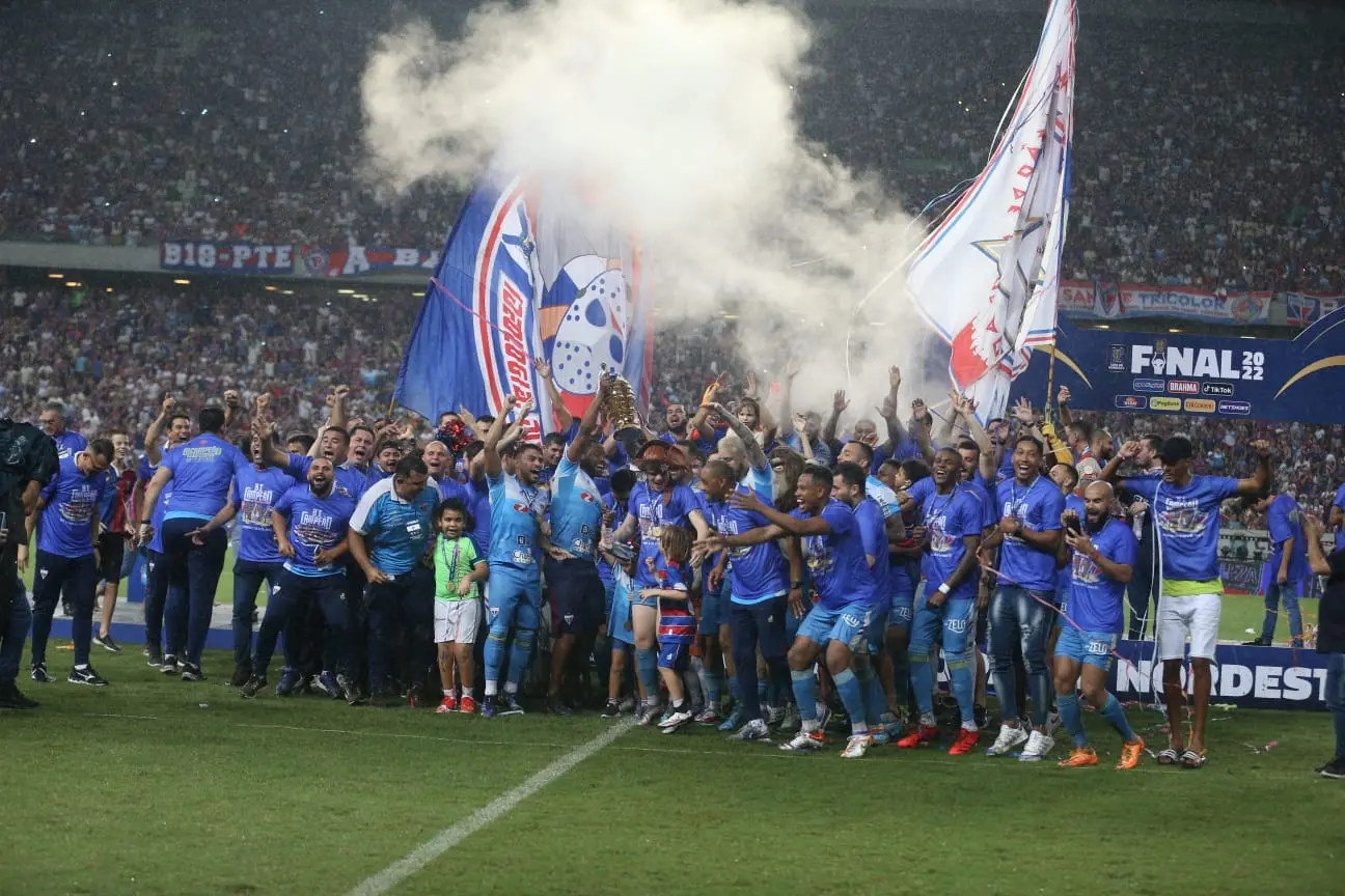 Imagem da notícia Campeão em 2022, Fortaleza iguala Ceará em títulos na Copa do Nordeste; veja ranking de campeões