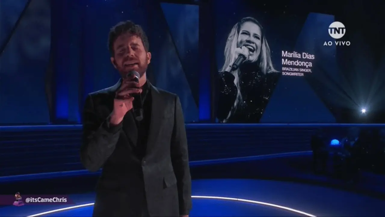 Imagem da notícia: Marília Mendonça é homenageada no Grammy 2022