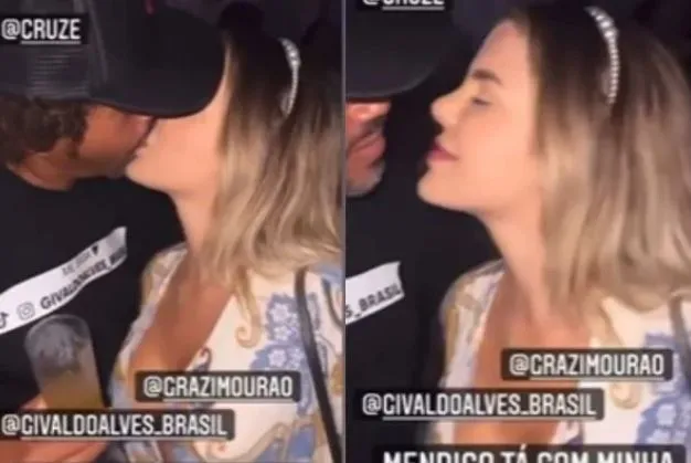 Ela toma a iniciativa de dar dois beijos no ex-mendigo