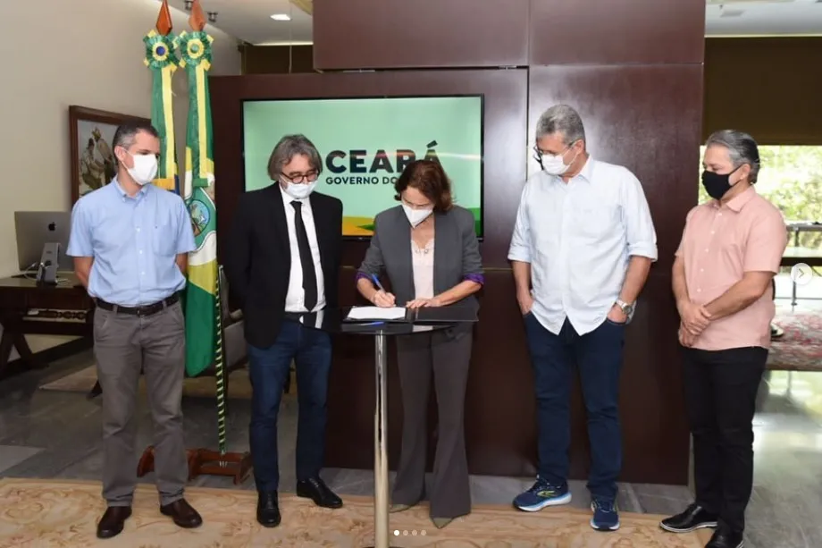Encontro entre prefeito e governadora para anúncio de investimentos em Eusébio