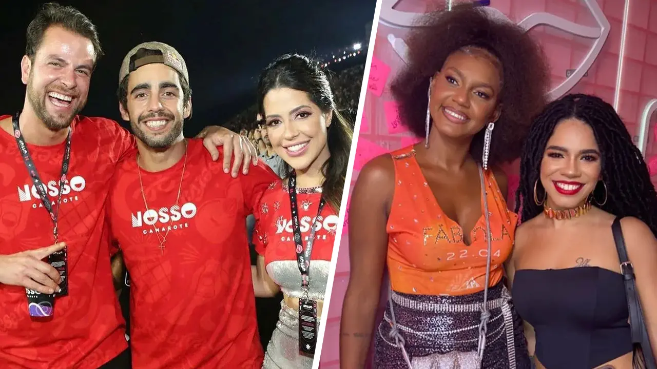 Imagem da notícia: Ex-BBBs 22 se reencontram em noite de carnaval na Sapucaí; veja fotos