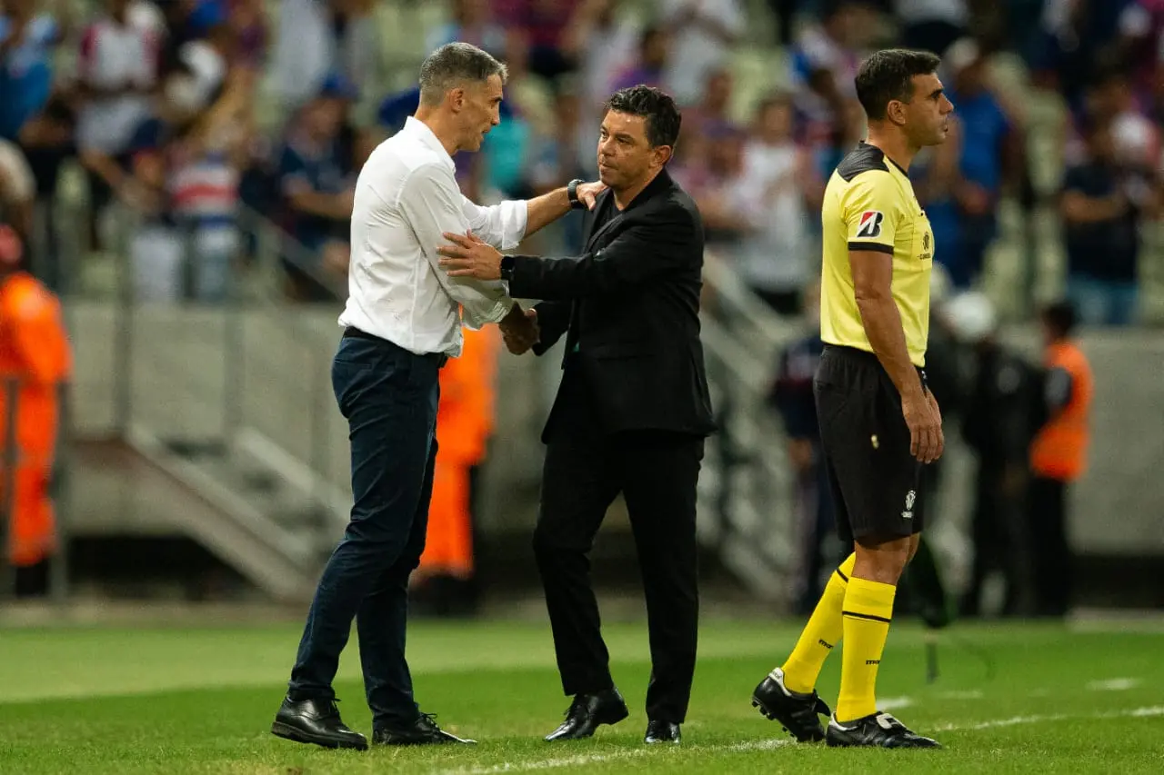Imagem da notícia: Técnico do River, Marcelo Gallardo enaltece Fortaleza após empate: 