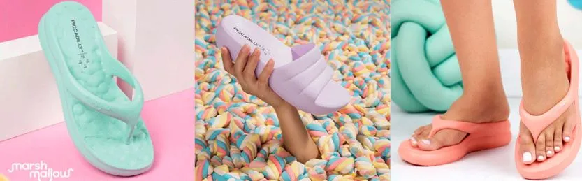 Coleção Marshmallow Piccadilly possui sandálias a partir de R$119,90