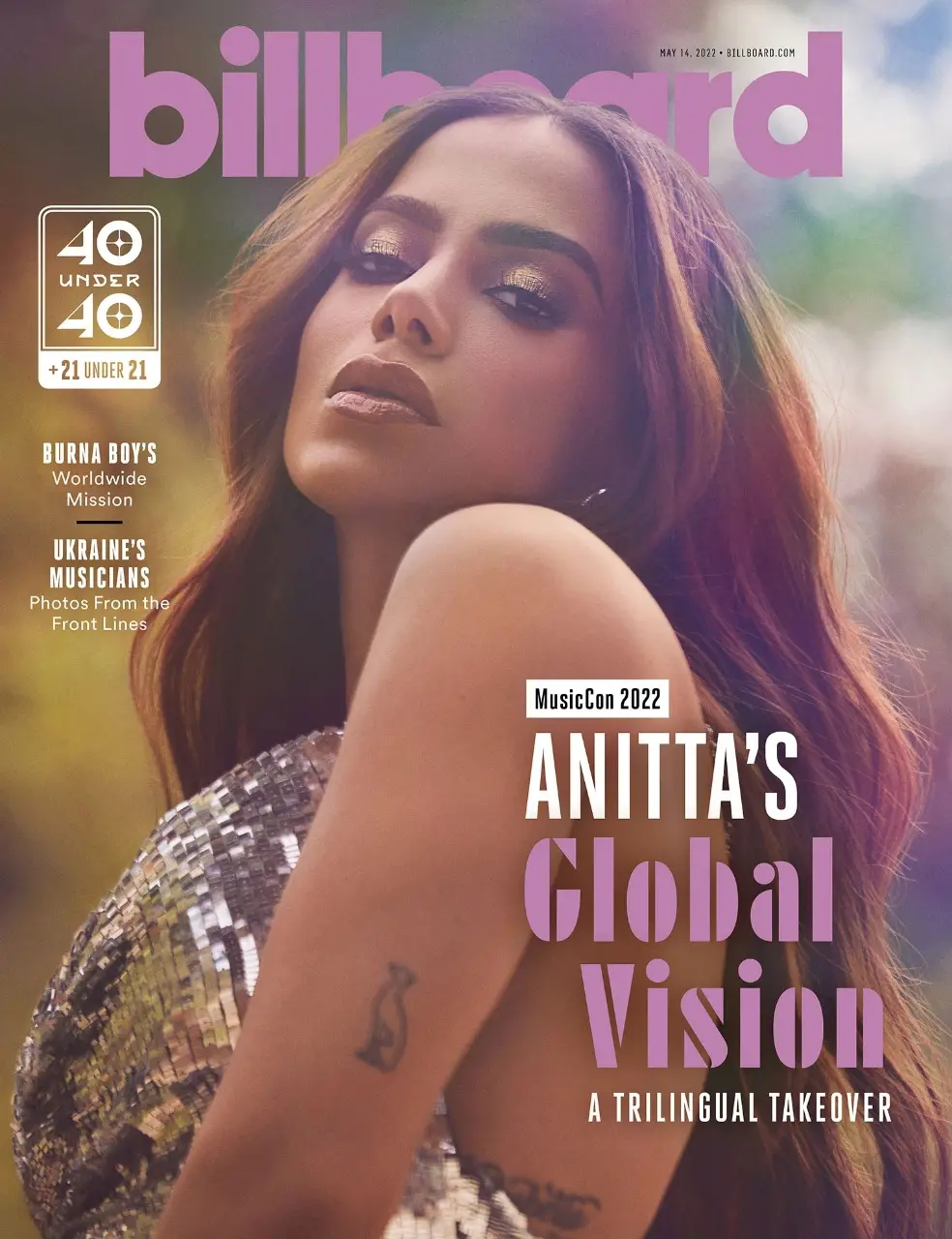 Capa de anitta na billboard em 2022