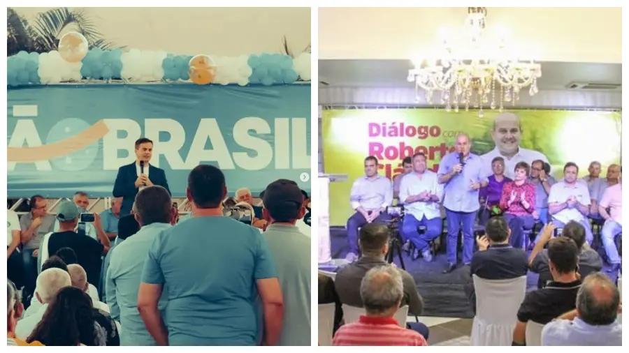 Imagem da notícia: Capitão Wagner e Roberto Cláudio aceleram corrida eleitoral pelo interior do Ceará