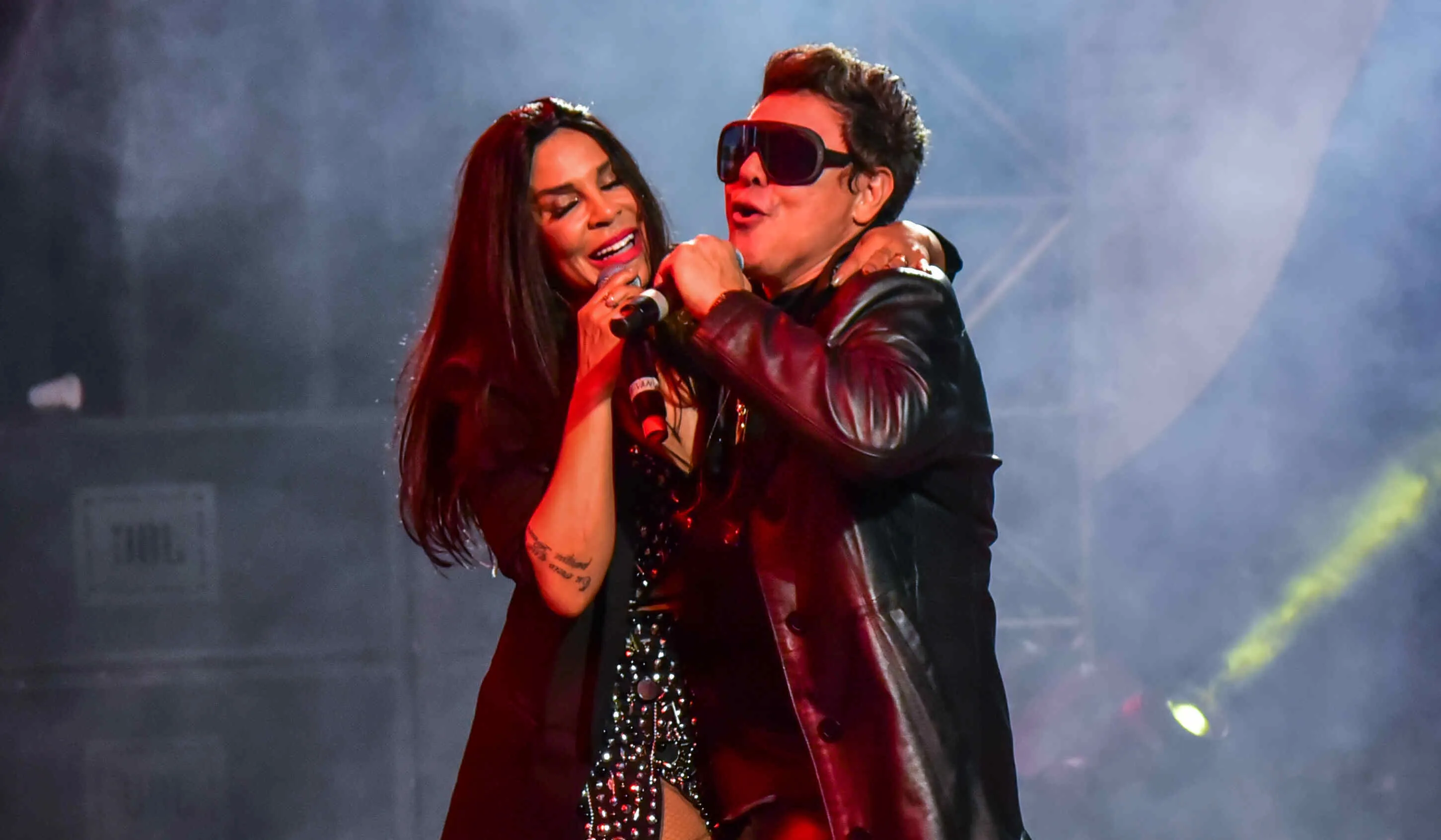 Daniel Diau e Silvânia em gravação de DVD