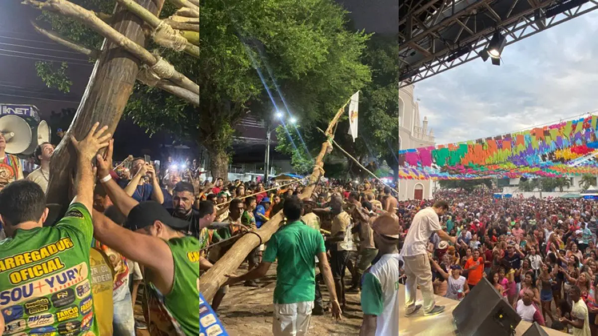 Imagem da notícia: Euforia, alívio e emoção marcam volta da procissão do Pau da Bandeira, em Barbalha 