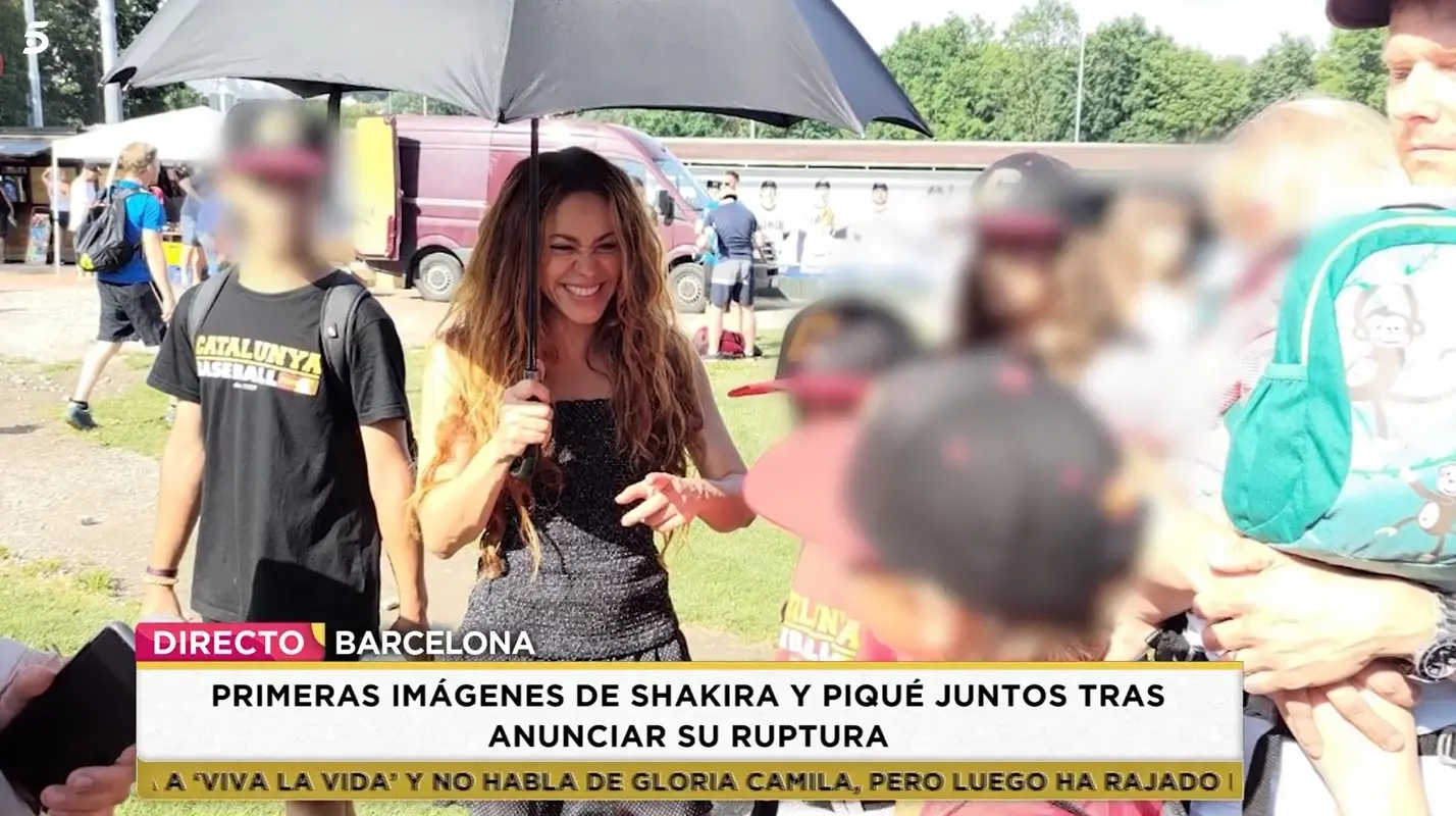 Imagem da notícia: Shakira e Piqué são flagrados em jogo de beisebol do filho após separação 