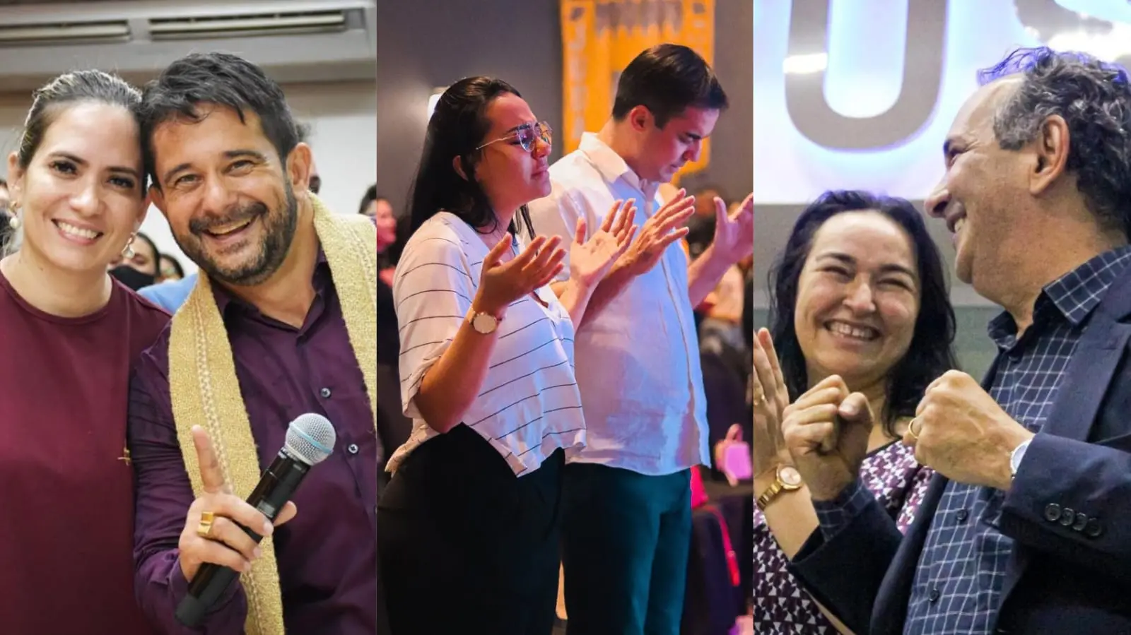 Imagem da notícia: Casais na política do Ceará fazem pré-campanha em dobradinha com foco em eleitorado religioso