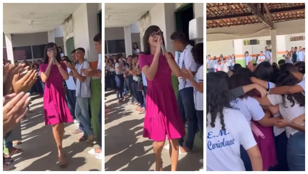 Imagem da notícia: Professora é homenageada por estudantes após sofrer transfobia em loja de Pacajus, no Ceará