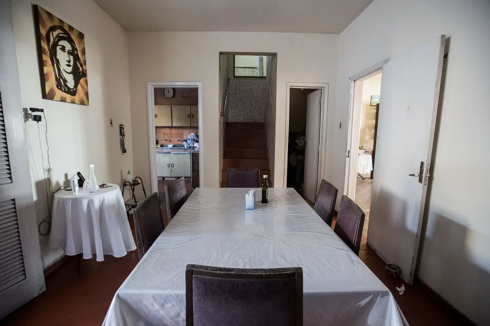 Na cozinha, família costumava se reunir para se alimentar e conversar