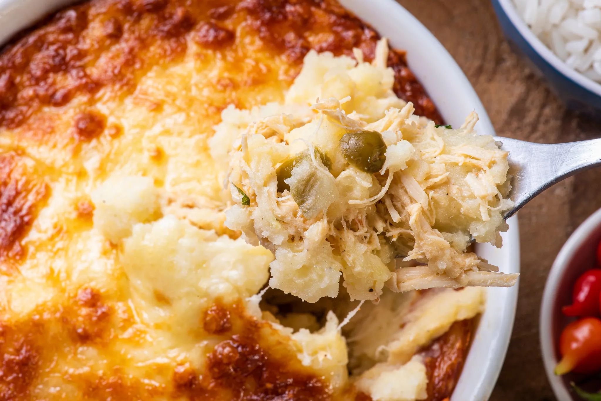 Recita pode ser feita com com carne, frango, mandioca ou batata