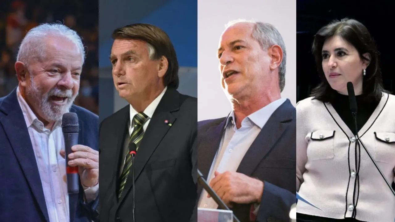 Imagem da notícia: Lula, Bolsonaro, Ciro e Tebet: saiba qual o cenário de pré-candidatos para vice-presidente em 2022