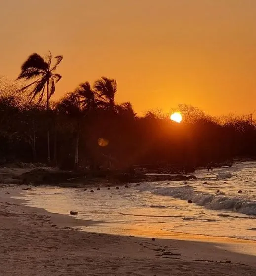 Imagem de um entardecer foi postada junto com o texto de agradecimento pelo apoio