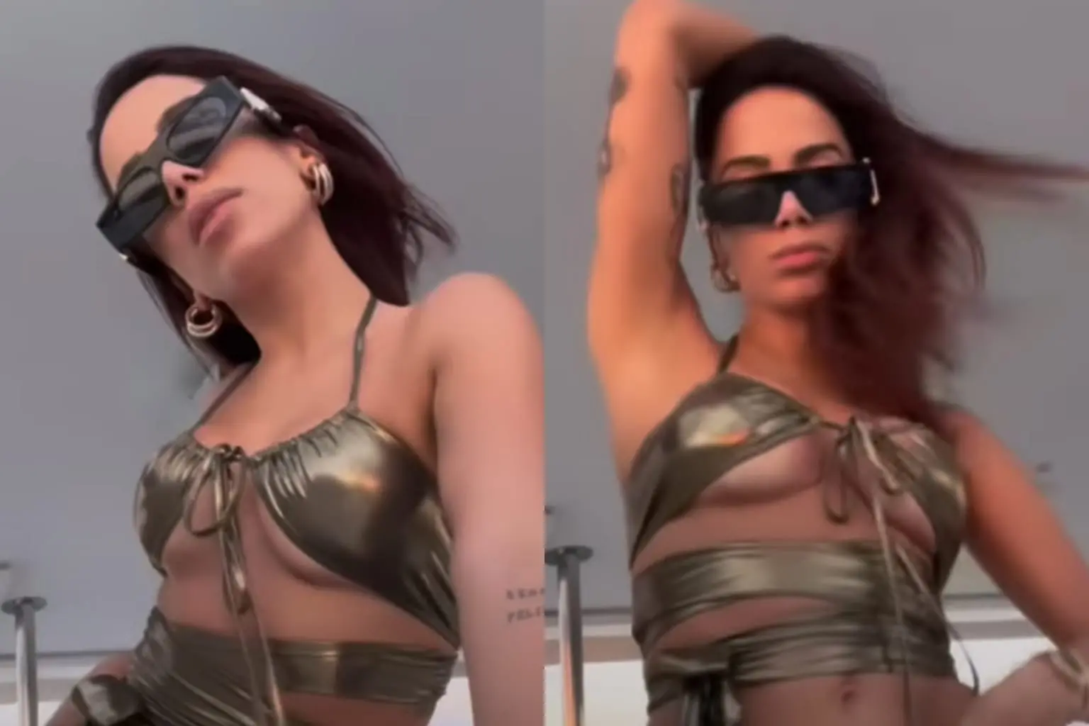 Imagem da notícia: Anitta dança feat gravado com o namorado Muda Beatz  em iate e chama atenção nas redes sociais 