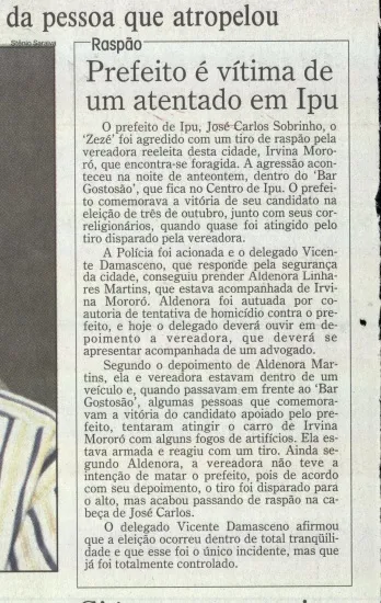 Caso ocorreu em Ipu