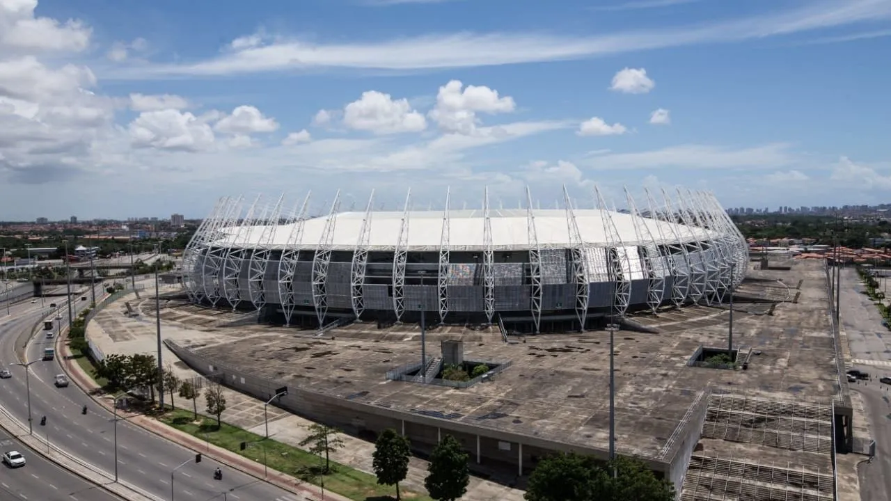 A Arena Castelão é o principal palco esportivo do futebol cearense