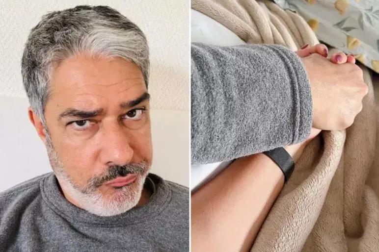 Imagem da notícia: William Bonner e a esposa testam positivo para Covid-19