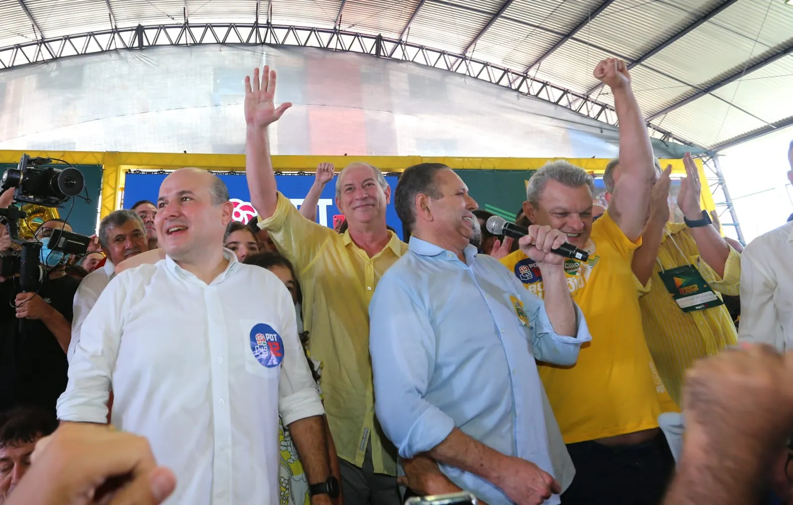 Roberto Cláudio com Domingos Filho, Ciro Gomes e José Sarto