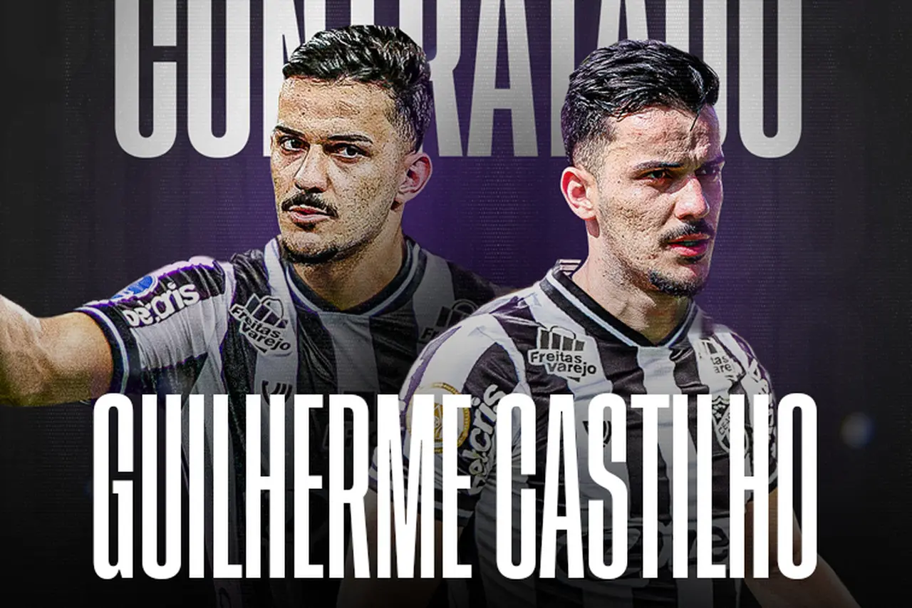 Imagem da notícia: Ceará anuncia meia Guilherme Castilho: valor é o maior da história do futebol cearense