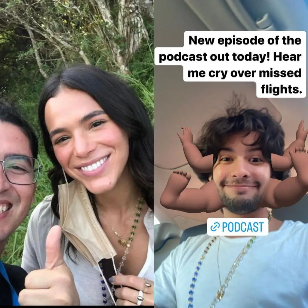 Imagem da notícia: Xolo Maridueña e Bruna Marquezine visitam o Cristo Redentor e usam o mesmo colar