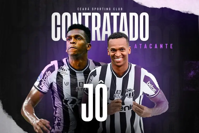 Imagem da notícia: Ceará anuncia atacante Jô, ex-Corinthians, até o fim da temporada