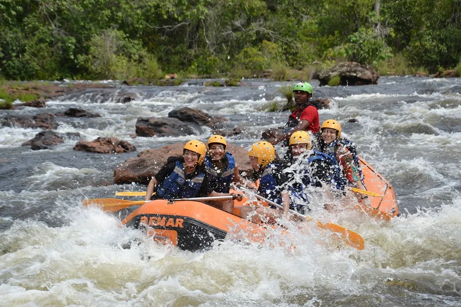 O rafting é uma das opções de turismo de aventura no Jalapão