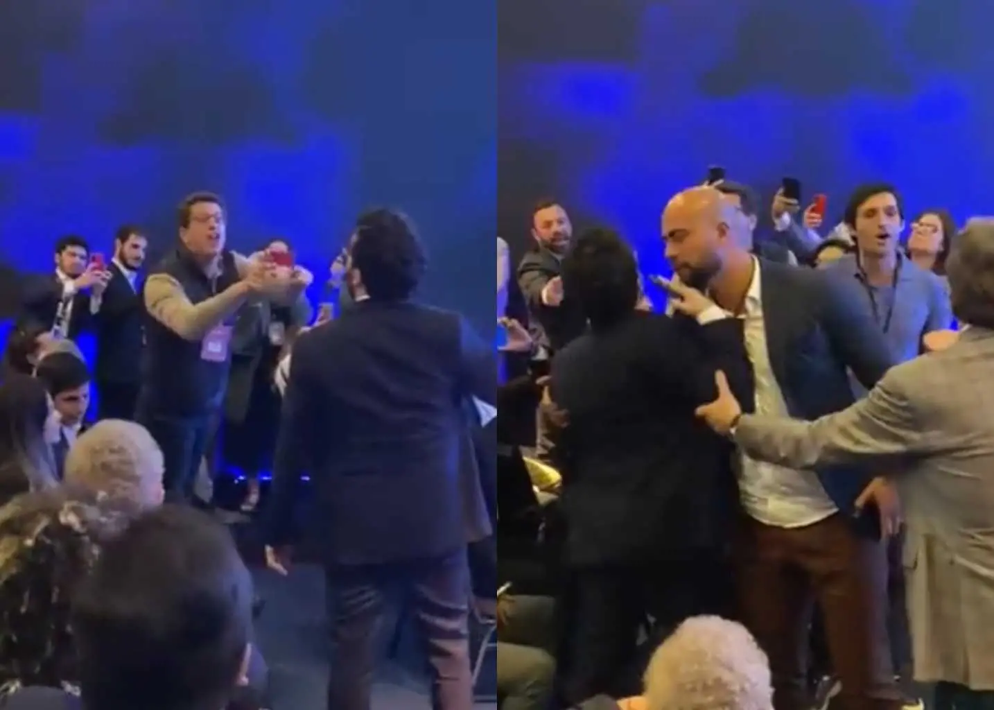 Imagem da notícia: André Janones e Ricardo Salles batem boca nos bastidores de debate presidencial; assista