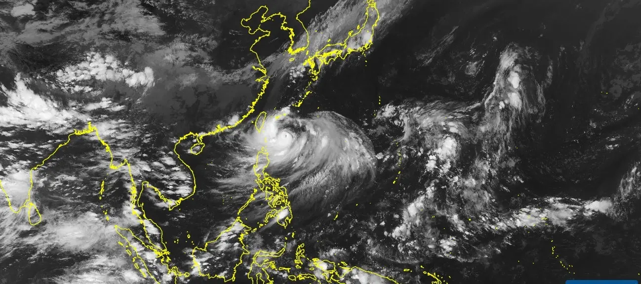 Imagem da notícia: Super tufão com rajadas de vento de até 300km/h se desloca para o Japão