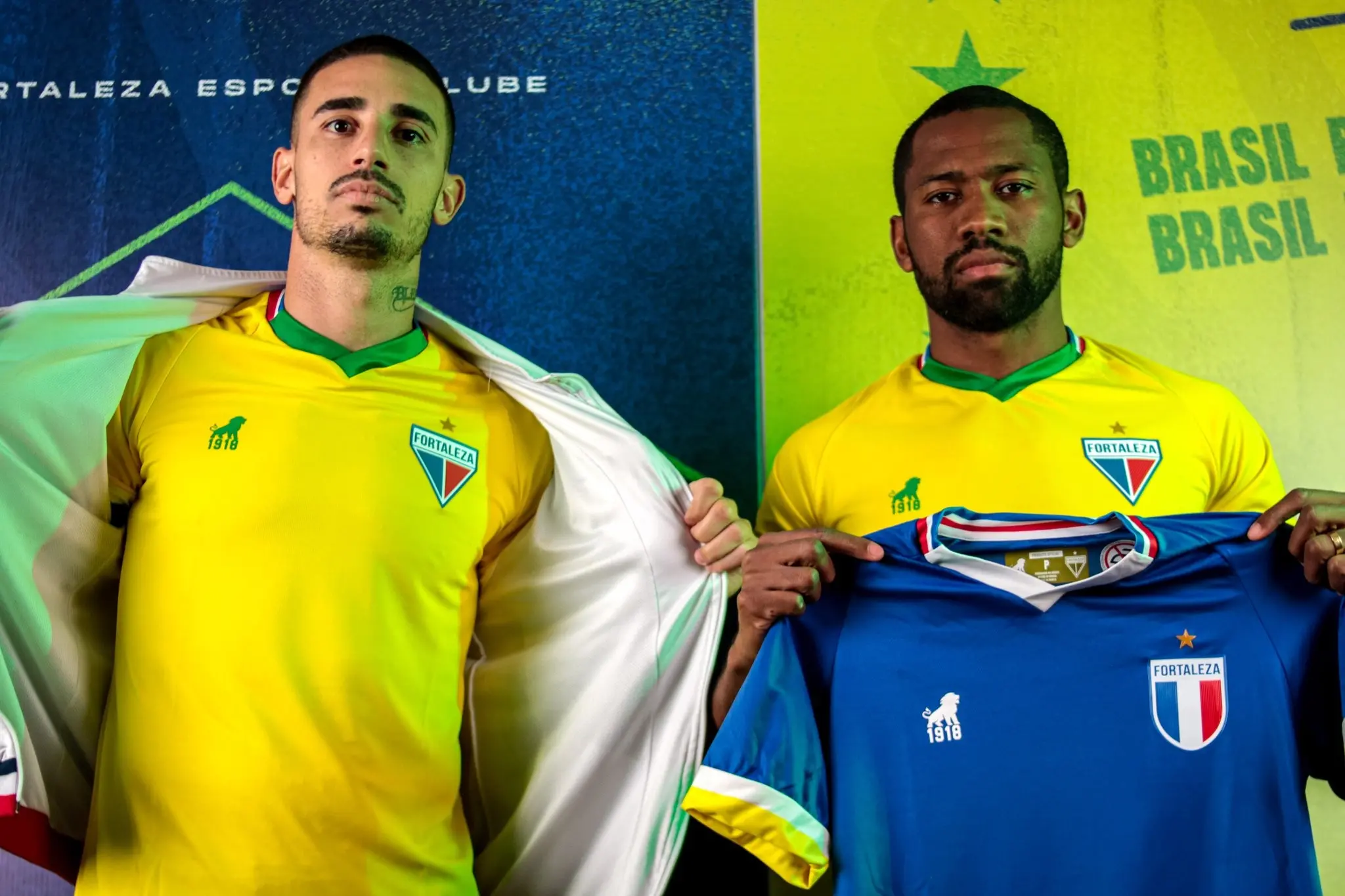 Imagem da notícia: Fortaleza lança uniformes em alusão à Seleção Brasileira; veja fotos