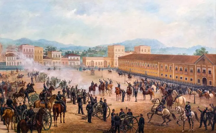 Quadro de Benedito Calixto representando a proclamação da Primeira República (República Velha)