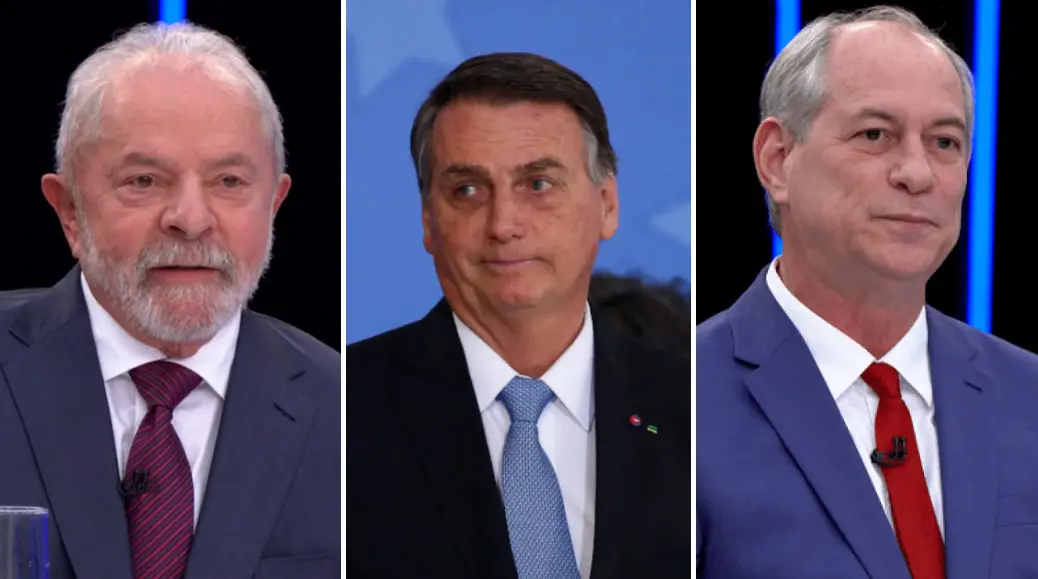 Imagem da notícia: Pesquisa Ipec: Lula tem 46%, Bolsonaro, 31% e Ciro, 7% das intenções de voto