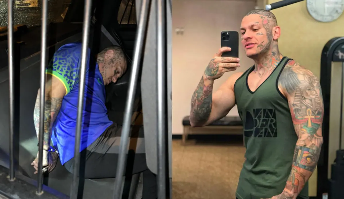 Imagem da notícia: Influencer Toguro publica foto preso em viatura nos Estados Unidos e pede 'justiça'