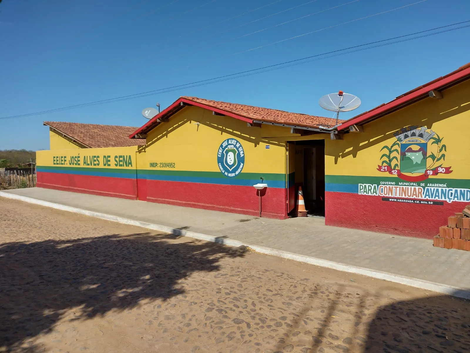 Escola de Ararendá que foi a 4ª melhor escola do Brasil nos anos iniciais do Ensino Fundamental.