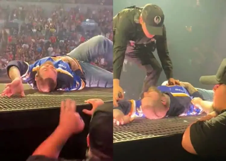 Imagem da notícia: Post Malone sofre queda em show nos Estados Unidos e é retirado do palco por paramédicos