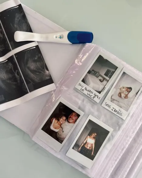 Bebê já tem um álbum de fotos