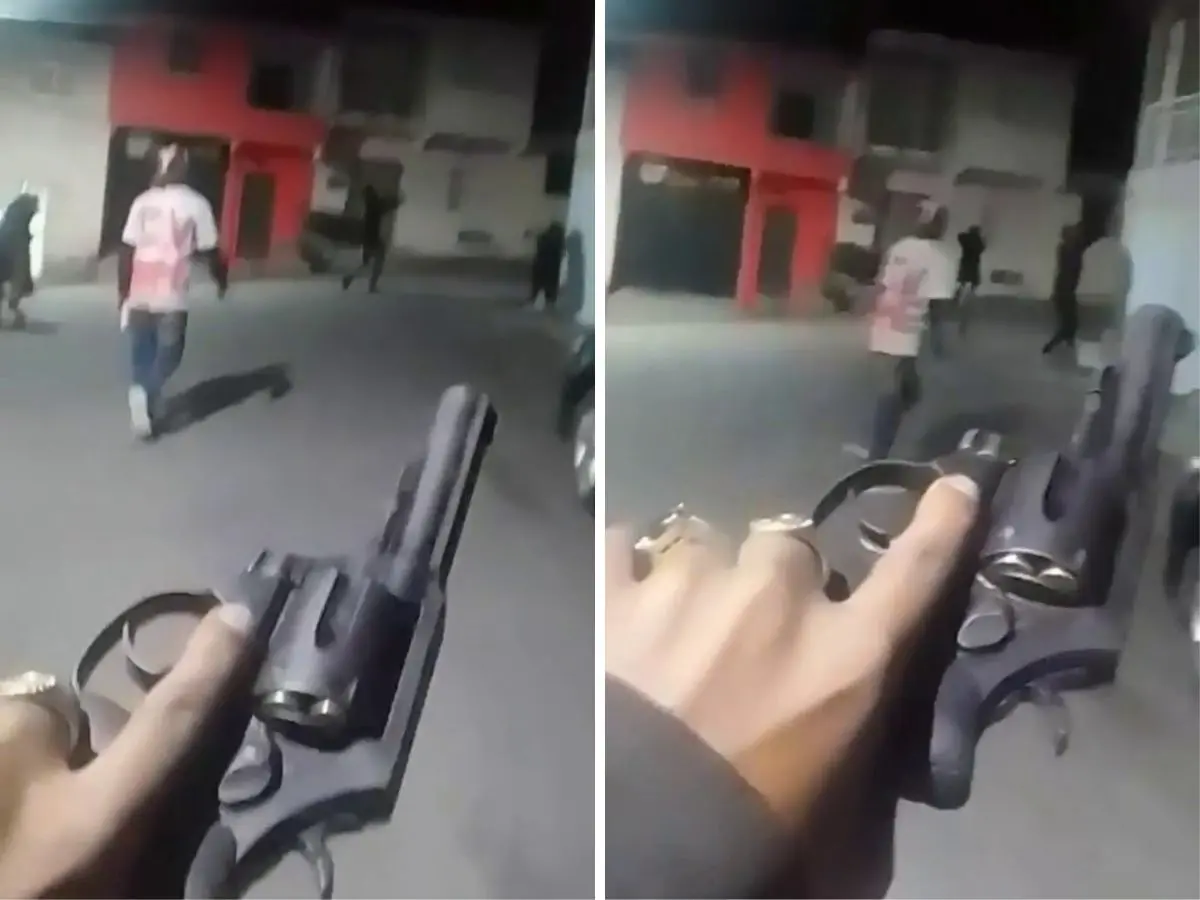 Imagem da notícia: Homens armados invadem ruas em Aratuba, Interior do Ceará; veja vídeo