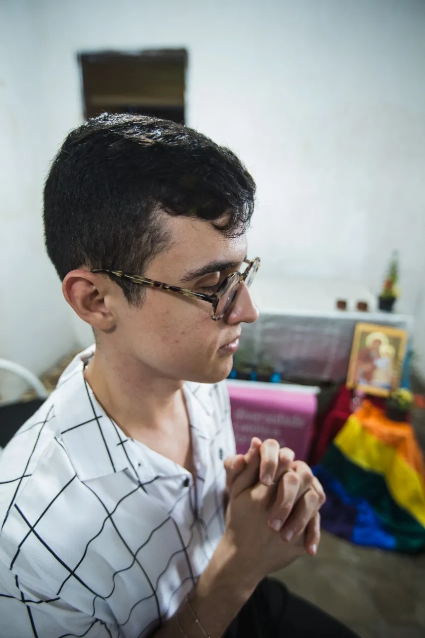 Júnior, membro do grupo Porta da Misericórdia