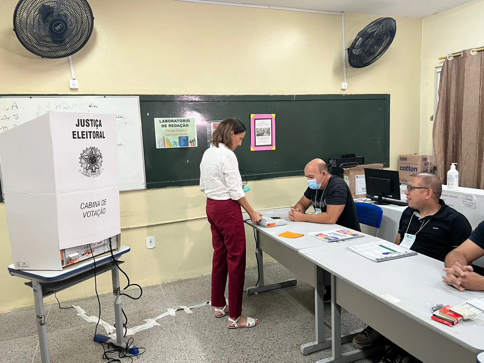Izolda usou o e-Título para identificação