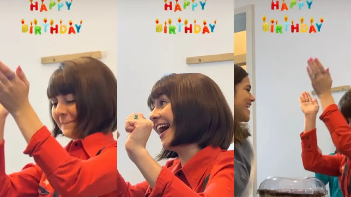 Imagem da notícia: Klara Castanho comemora 22 anos com festa surpresa em bastidores de série