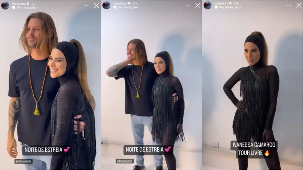 Imagem da notícia: Wanessa Camargo compartilha fotos ao lado de Dado Dolabella em estreia de show