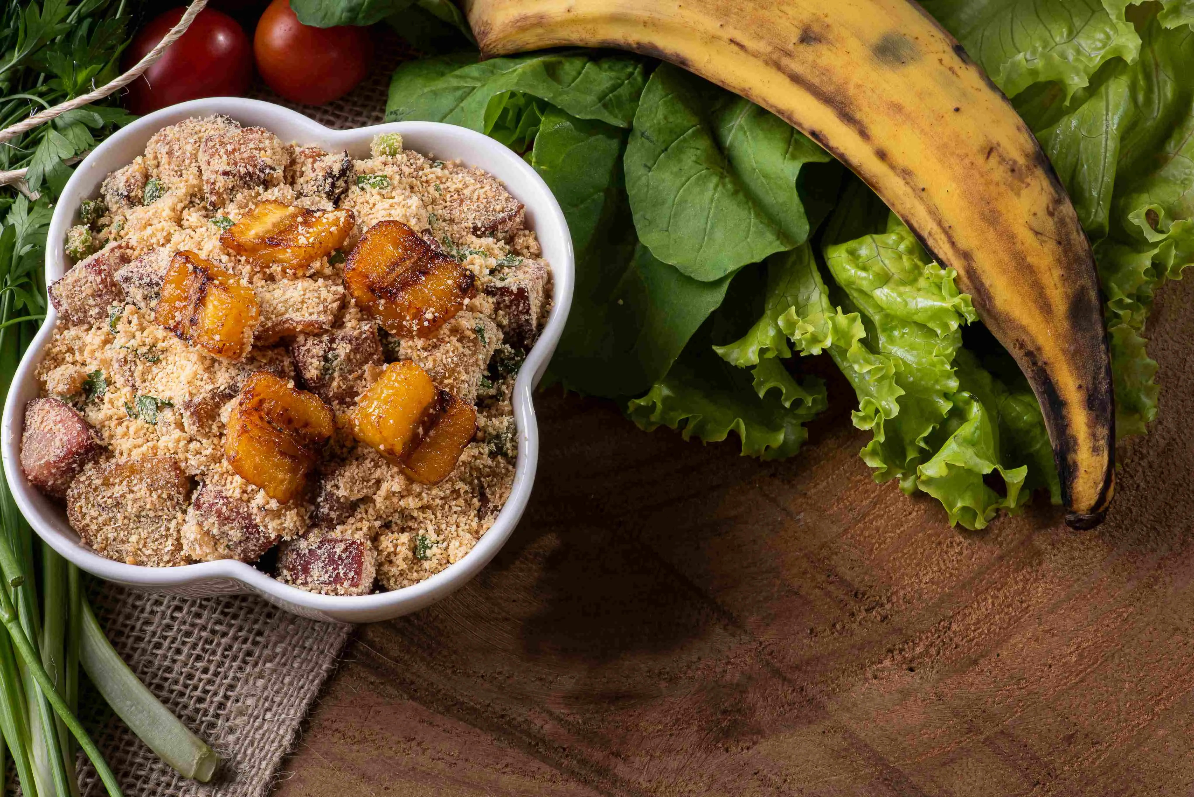 Receita pode ser preparada com três bananas