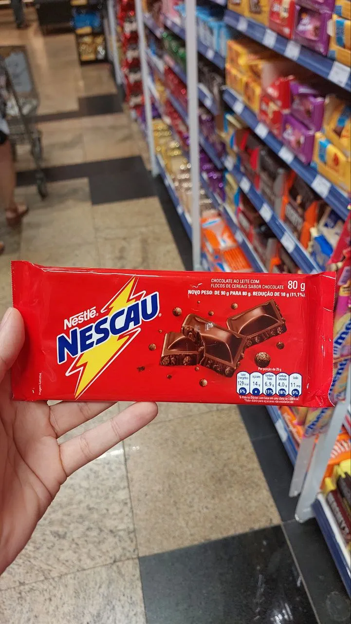 Barra de chocolate Nescau