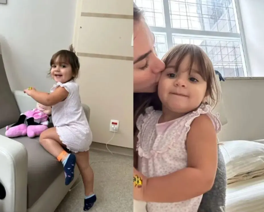 Imagem da notícia: Filha de Alok recebe alta hospitalar após ser internada às pressas com pneumonia