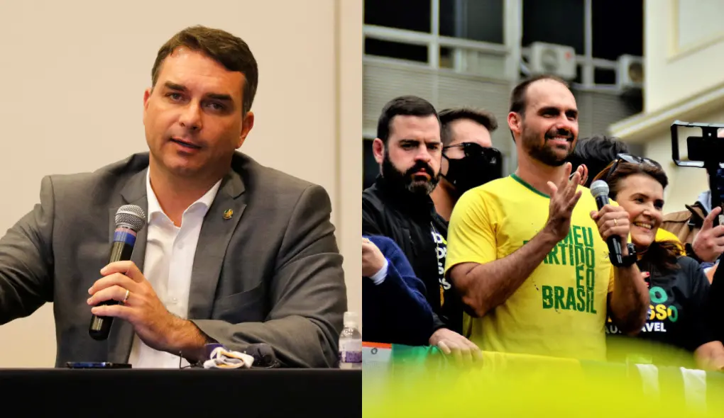 Imagem da notícia: Flávio e Eduardo Bolsonaro pedem cidadania italiana após eleições, diz site